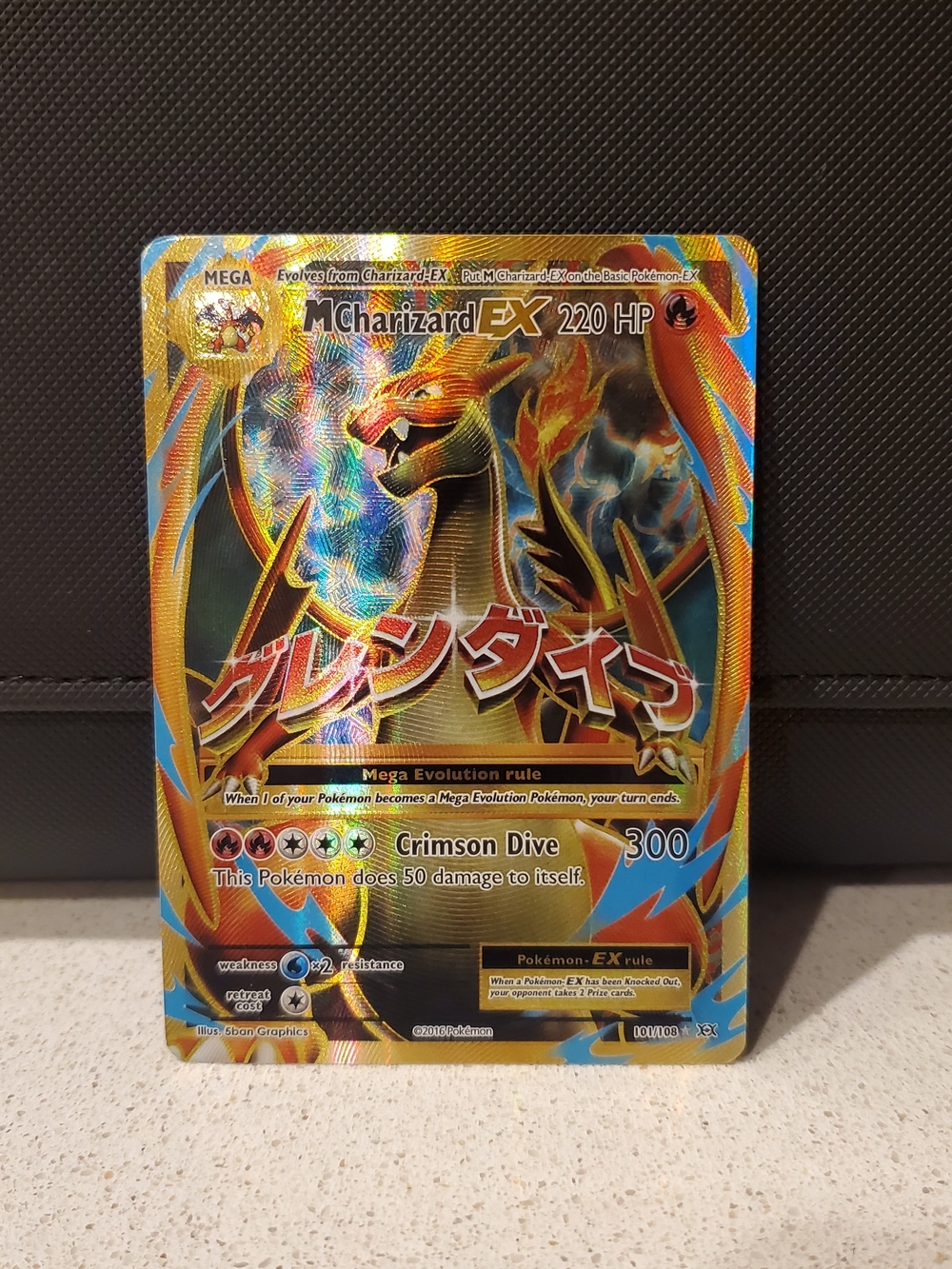 Pokemon Mega Charizard EX Holo Gold